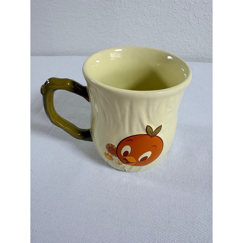 Disney Orange Bird Mug 13oz Yellow New Florida Sunshine Tree Textured Stoneware
